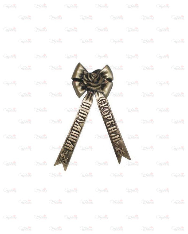 Накладка "Бант Роза с лентой" модель 1