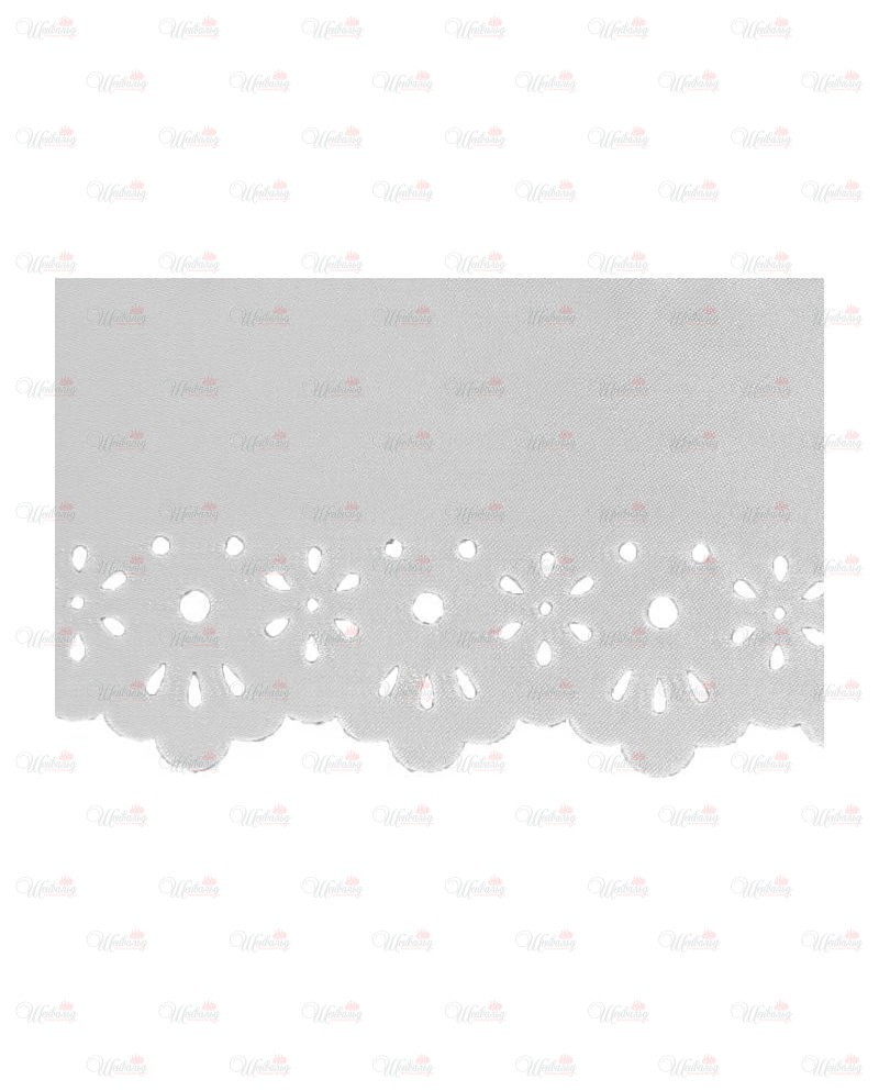 Лента кружевная атласная модель "Ромашка" 7см