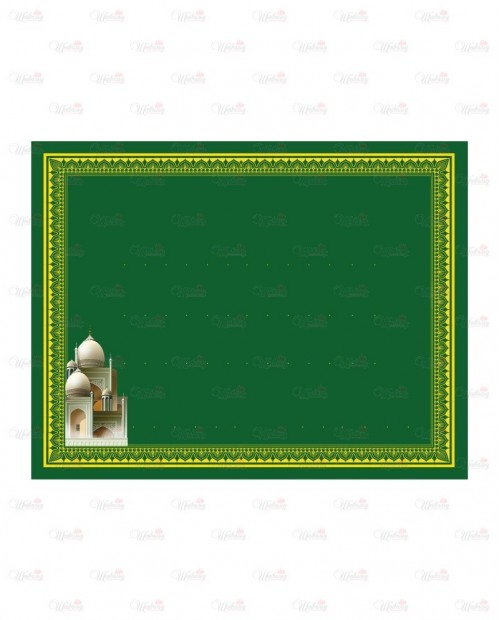 Ритуальная табличка на крест металлическая с фотопечатью модель "Мечеть " мусульманская